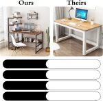 ALISENED Computer Desk with 4-Tier Storage Shelves, 43.3 inch Modern Large Office Desk Computer Table Studying Writing Desk Workstation with Bookshelf and Tower Shelf for Home Office - Image 5
